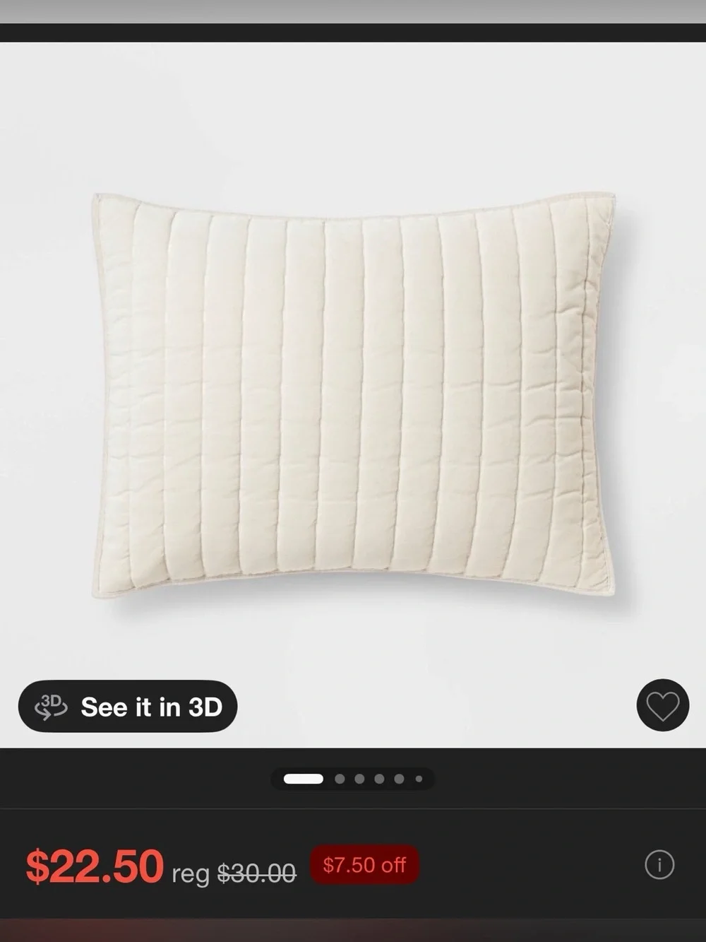 Bundle Threshold Velvet Cotton Cream Full/Queen Bedspread quilt shams standard